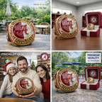 NEW COLLECTION Alabama Crimson Tide SEC Championship 3D Ring