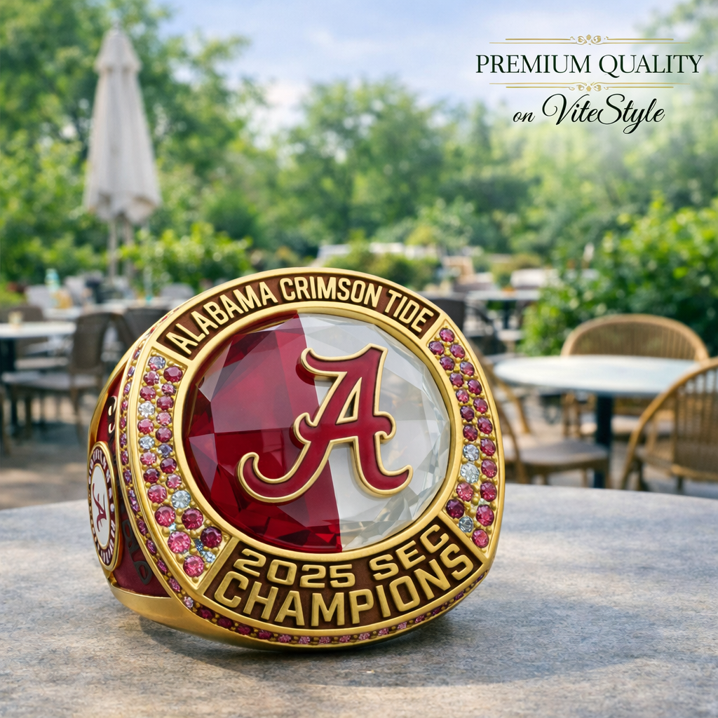 NEW COLLECTION Alabama Crimson Tide SEC Championship 3D Ring