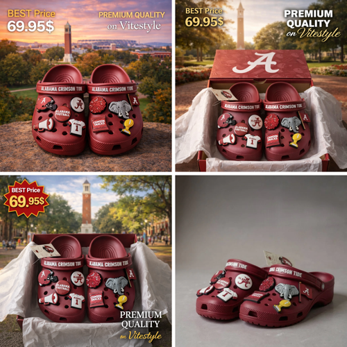 Alabama Crimson Tide Crocband Charms Crocs 2026
