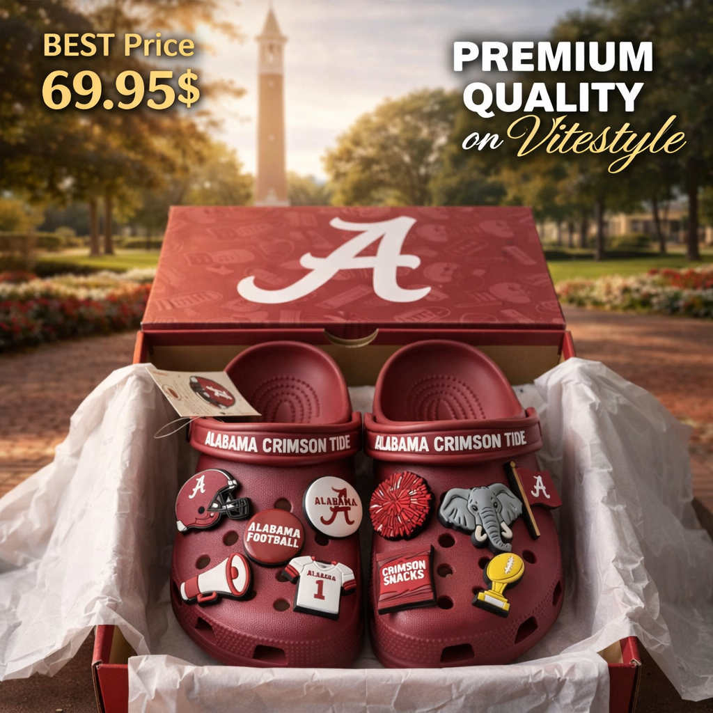 Alabama Crimson Tide Crocband Charms Crocs 2026