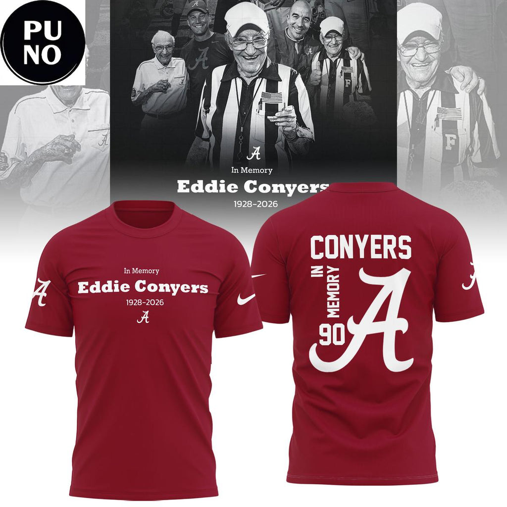 Alabama Crimson Tide Eddie Conyers Thank You For The Memories 1928-2026 Hoodie T-Shirt