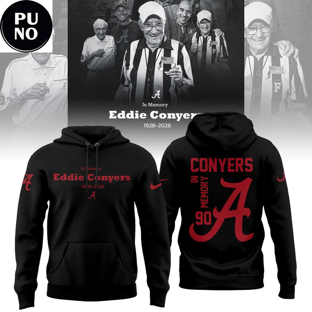 Alabama Crimson Tide Eddie Conyers Thank You For The Memories 1928-2026 Hoodie T-Shirt