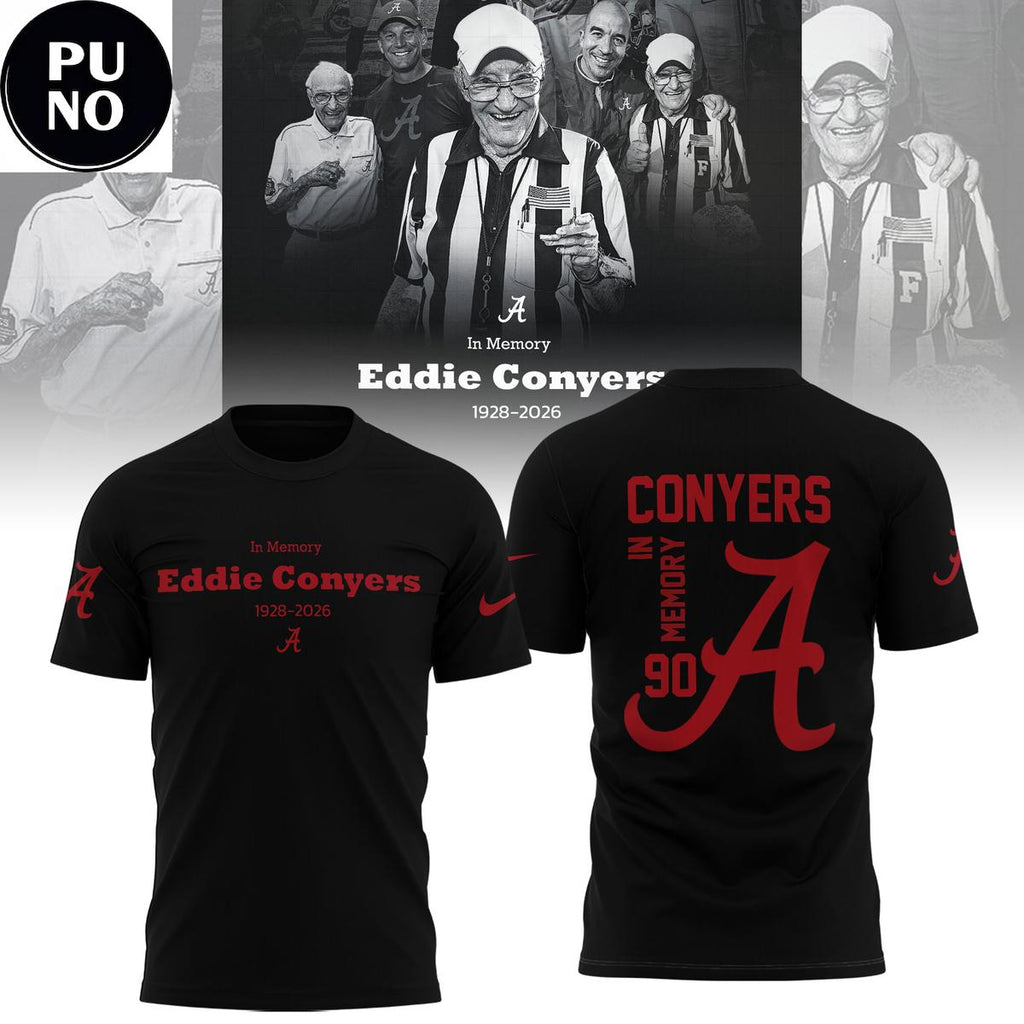 Alabama Crimson Tide Eddie Conyers Thank You For The Memories 1928-2026 Hoodie T-Shirt
