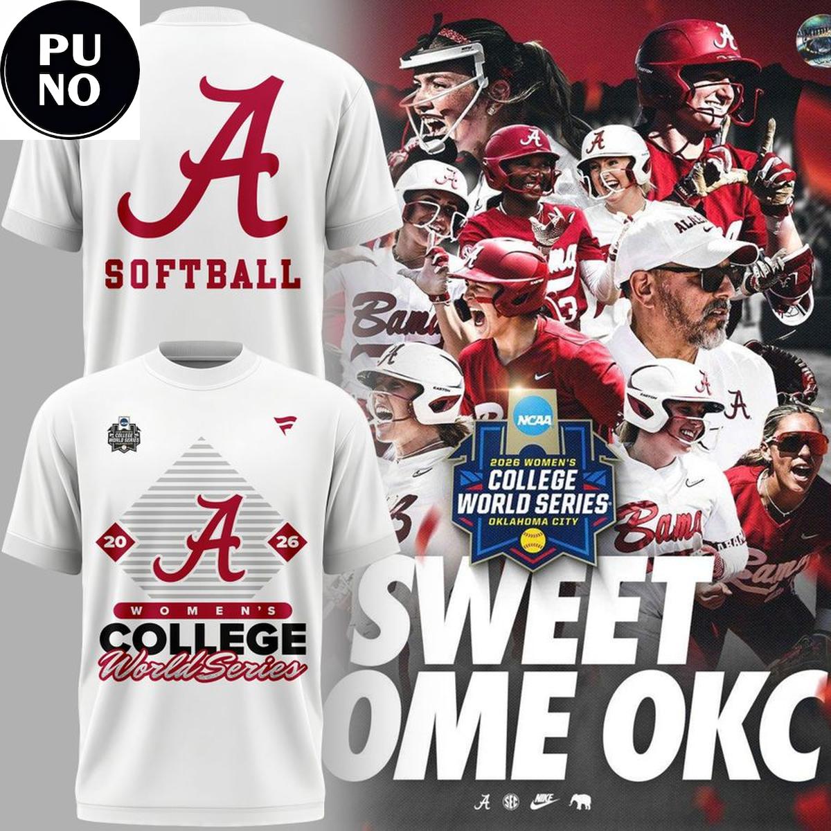 Alabama Crimson Tide Softball 2026 Women's College World Series For Fans Shirt
