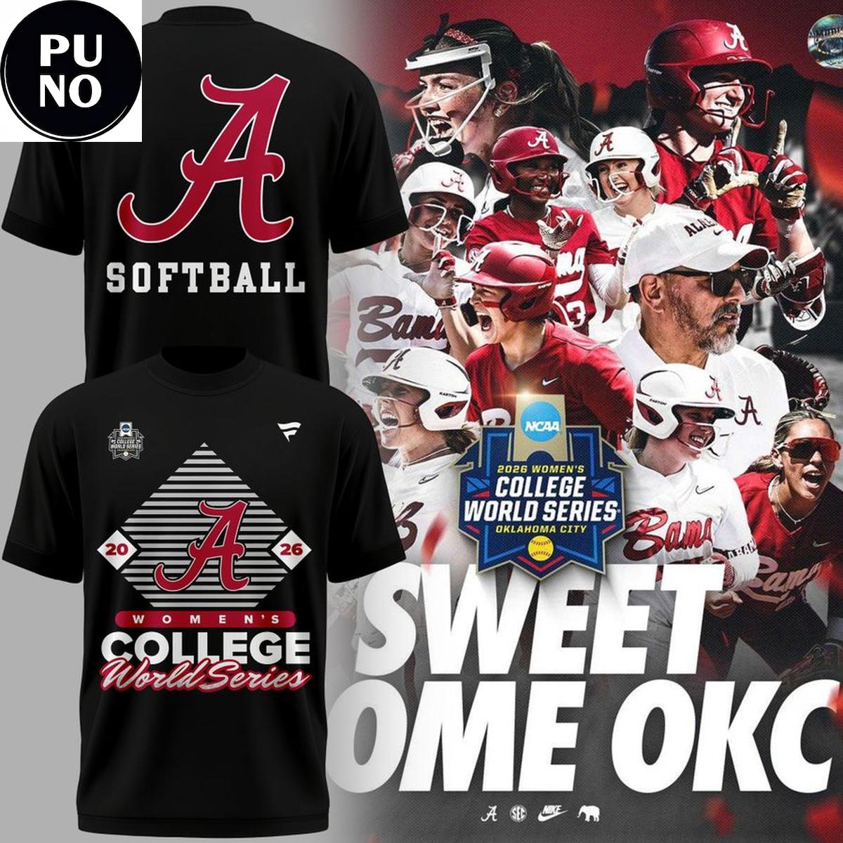 Alabama Crimson Tide Softball 2026 Women's College World Series For Fans Shirt