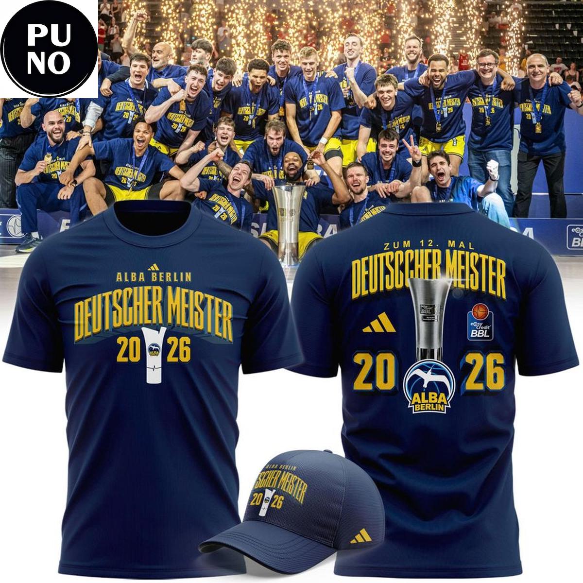 Alba Berlin 2026 Deutscher Meister Champions Hoodie T-shirt