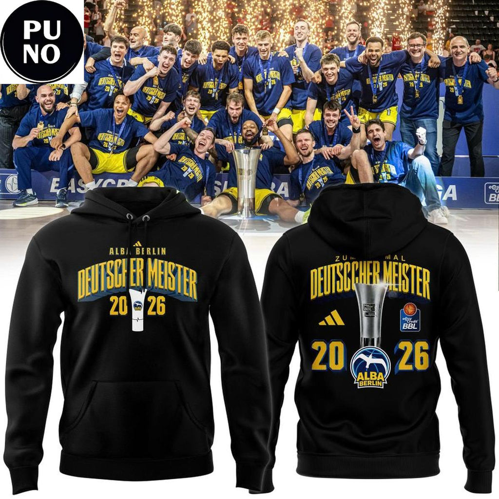 Alba Berlin 2026 Deutscher Meister Champions Hoodie T-shirt