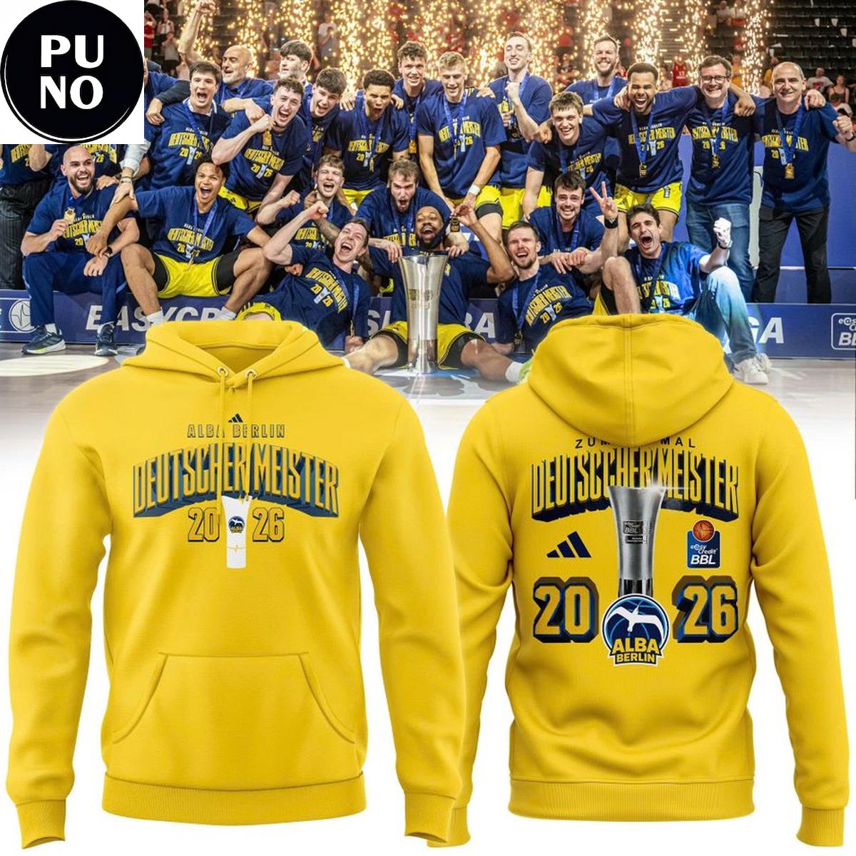 Alba Berlin 2026 Deutscher Meister Champions Hoodie T-shirt
