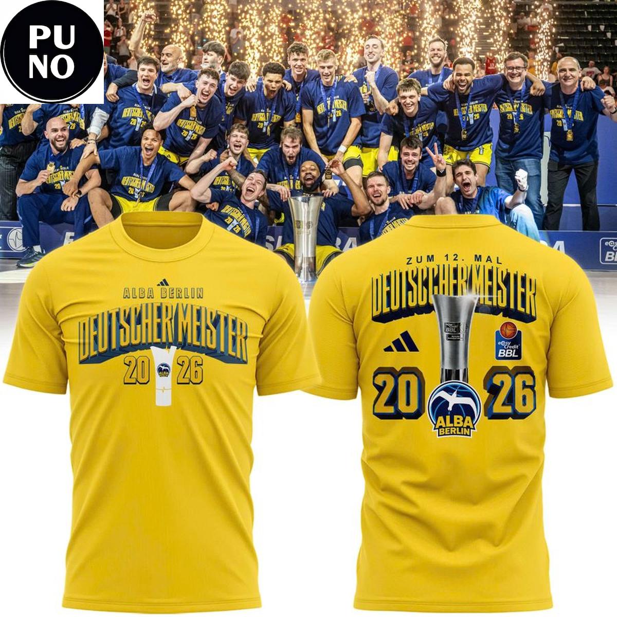 Alba Berlin 2026 Deutscher Meister Champions Hoodie T-shirt