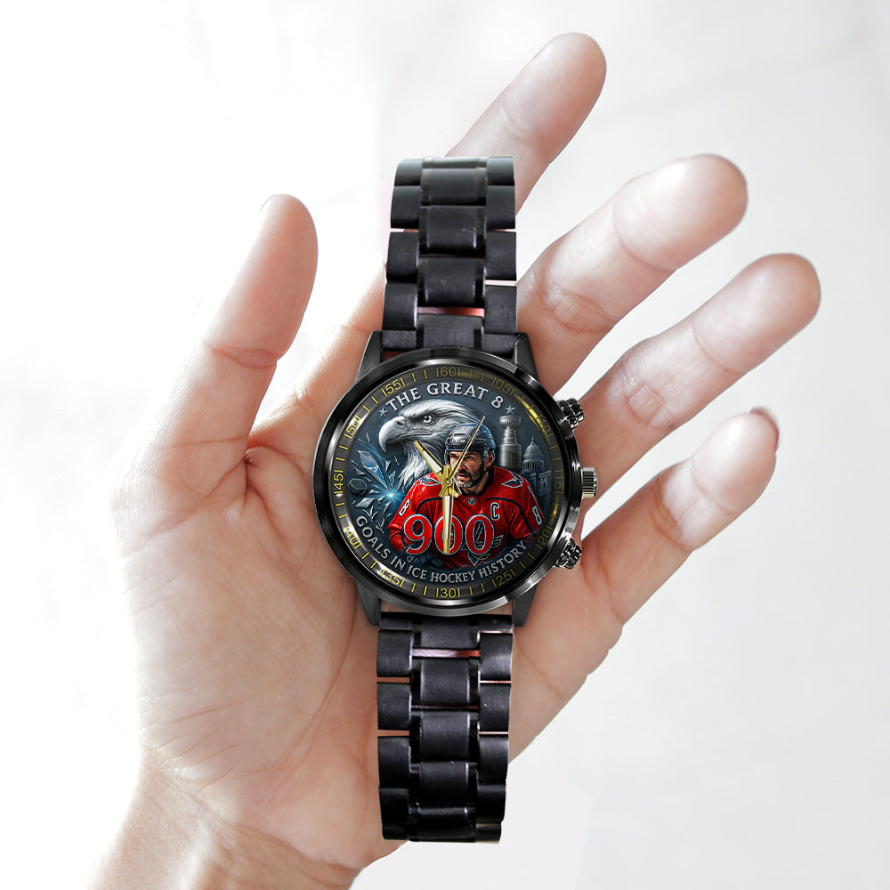 Alex Ovechkin x Washington Capitals Black Stainless Steel Watch - TANTN18403