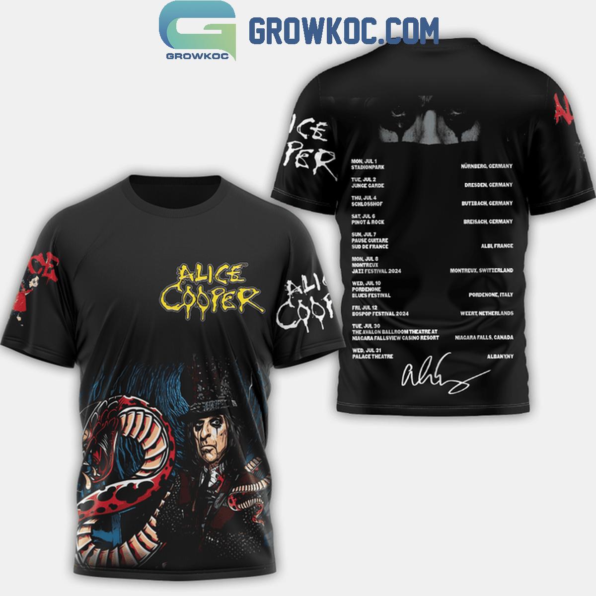 Alice Cooper 2024 World Tour Fan Hoodie Shirts