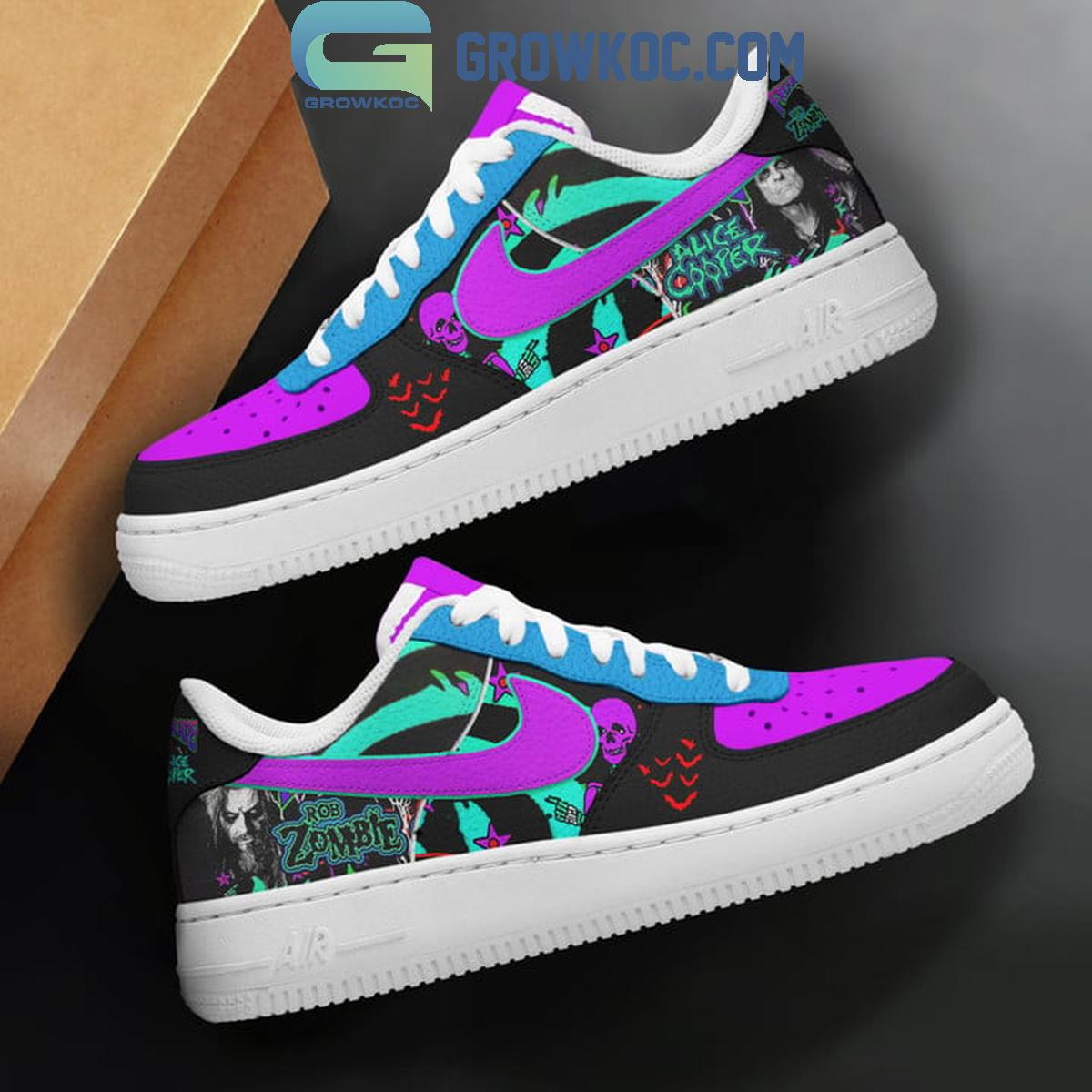 Alice Cooper Rob Zombie Collab 2024 Air Force 1 Shoes