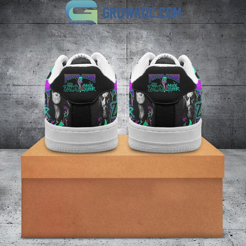 Alice Cooper Rob Zombie Collab 2024 Air Force 1 Shoes