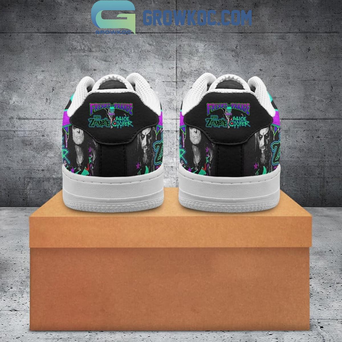 Alice Cooper Rob Zombie Collab 2024 Air Force 1 Shoes