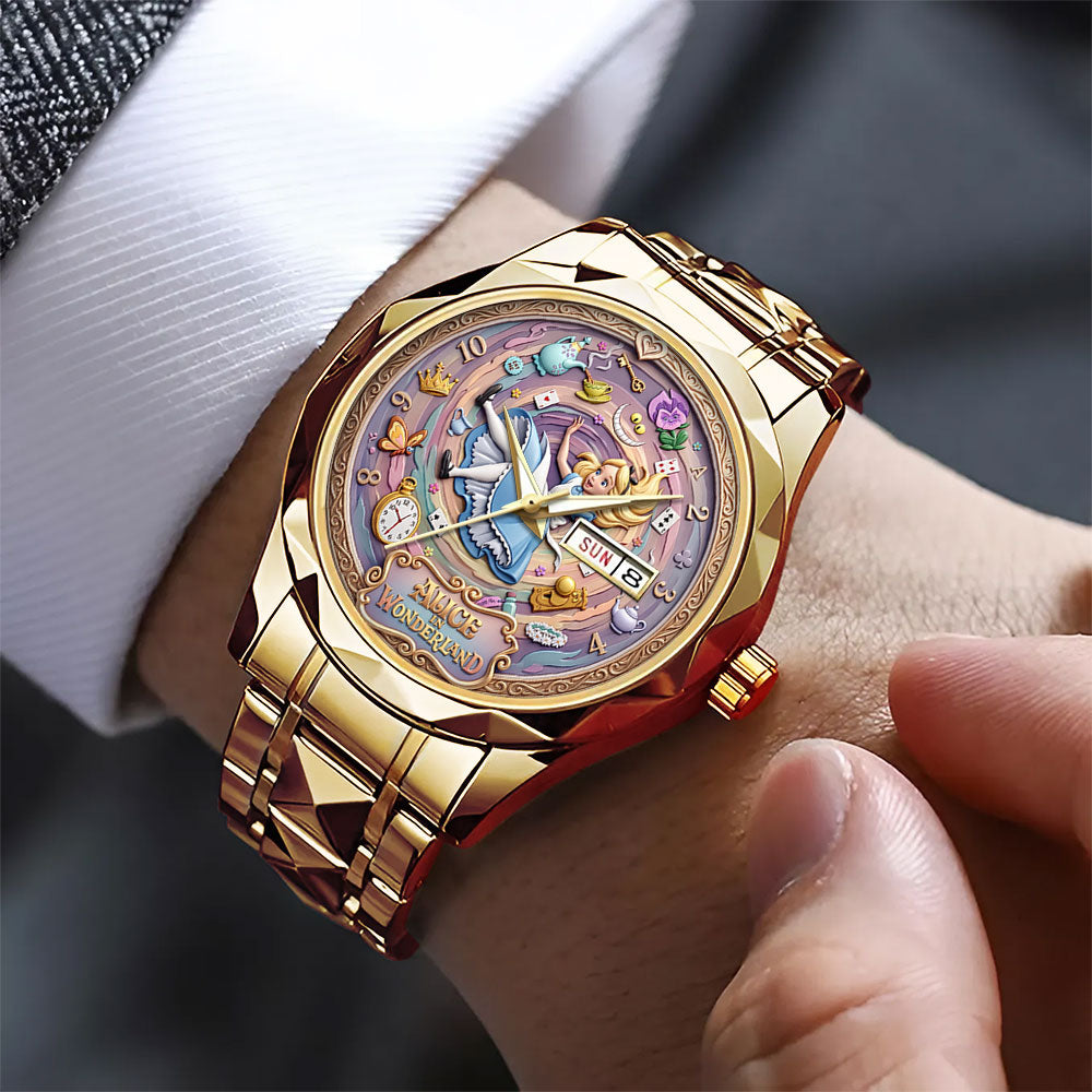 Alice in Wonderland Alloy Luxury Quartz Watch - TMTHU8007