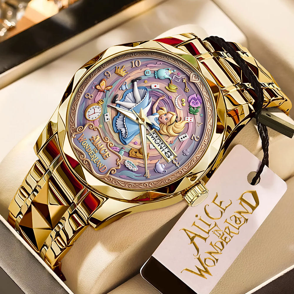 Alice in Wonderland Alloy Luxury Quartz Watch - TMTHU8007