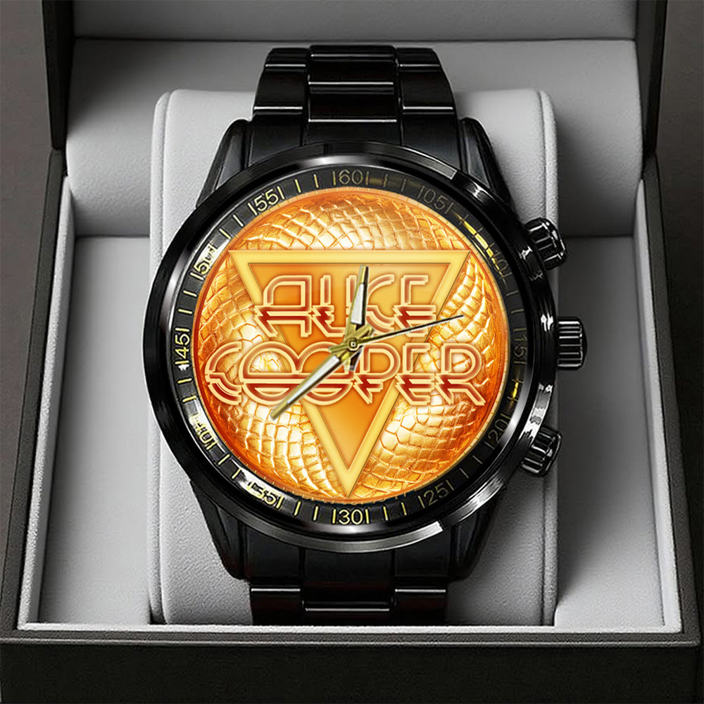 Alice Cooper Welcome to My Nightmare 50th Anniversary Black Stainless Steel Watch - TANTN18495