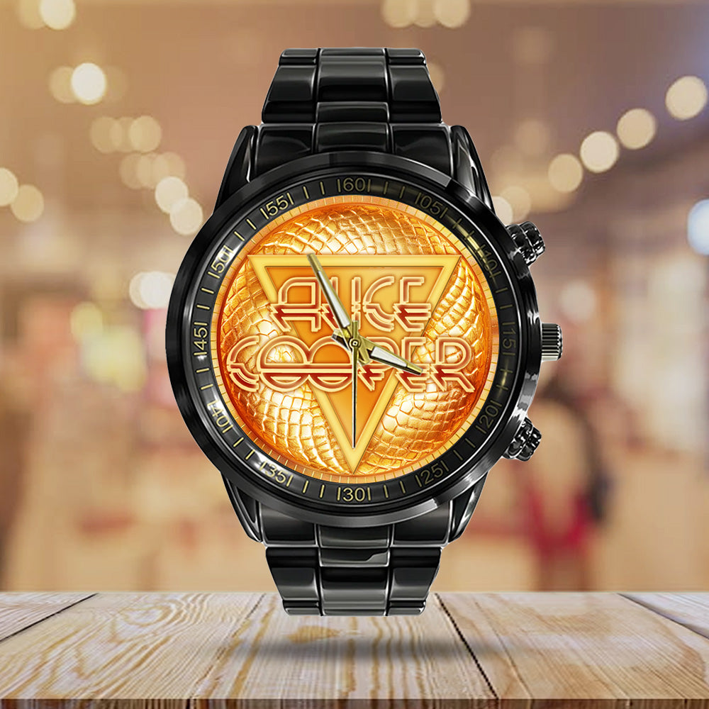 Alice Cooper Welcome to My Nightmare 50th Anniversary Black Stainless Steel Watch - TANTN18495