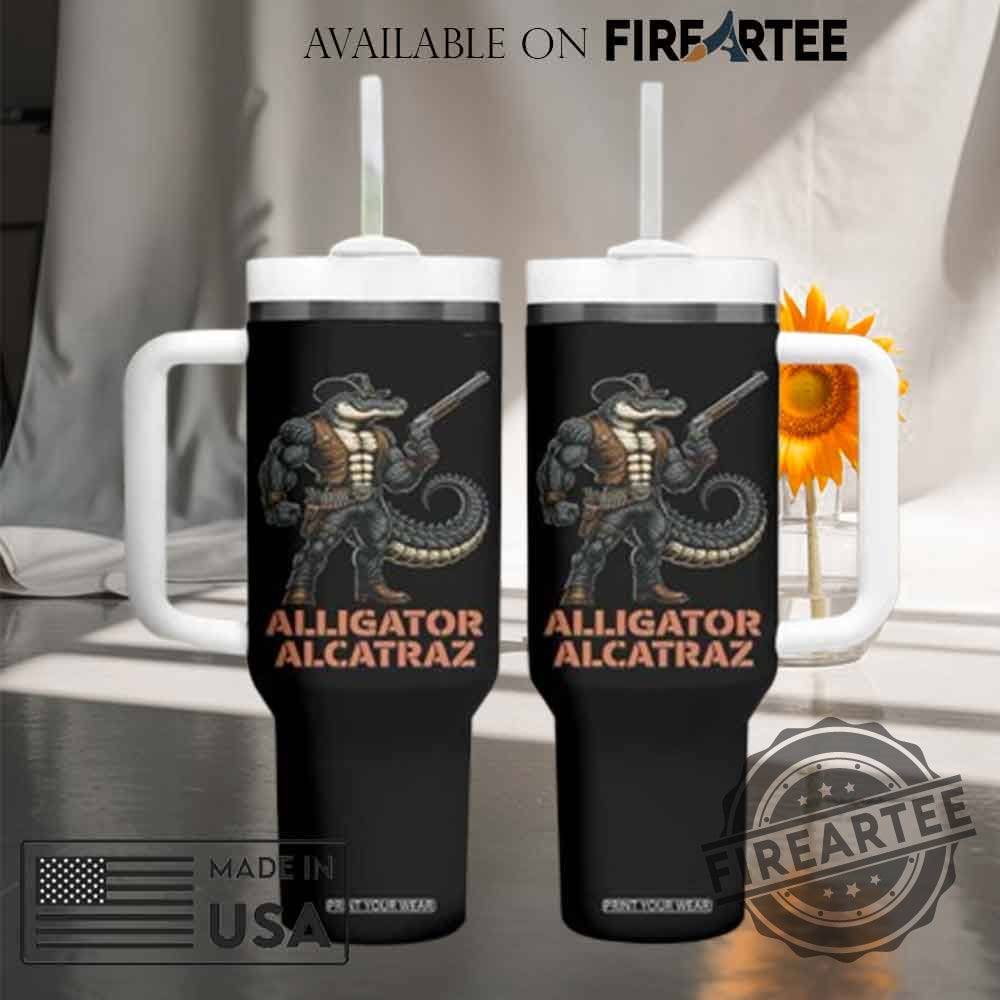 Alligator Alcatraz Gunslinger Tumbler With Handle