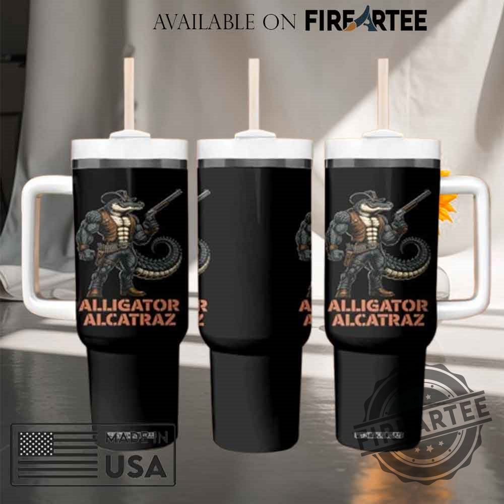 Alligator Alcatraz Gunslinger Tumbler With Handle