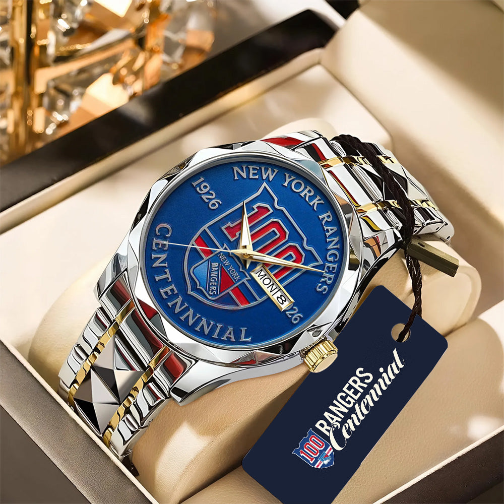 New York Rangers Alloy Luxury Quartz Watch - GNE4320