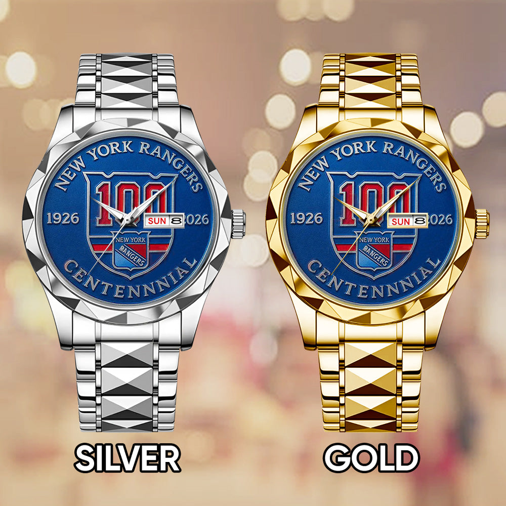 New York Rangers Alloy Luxury Quartz Watch - GNE4320