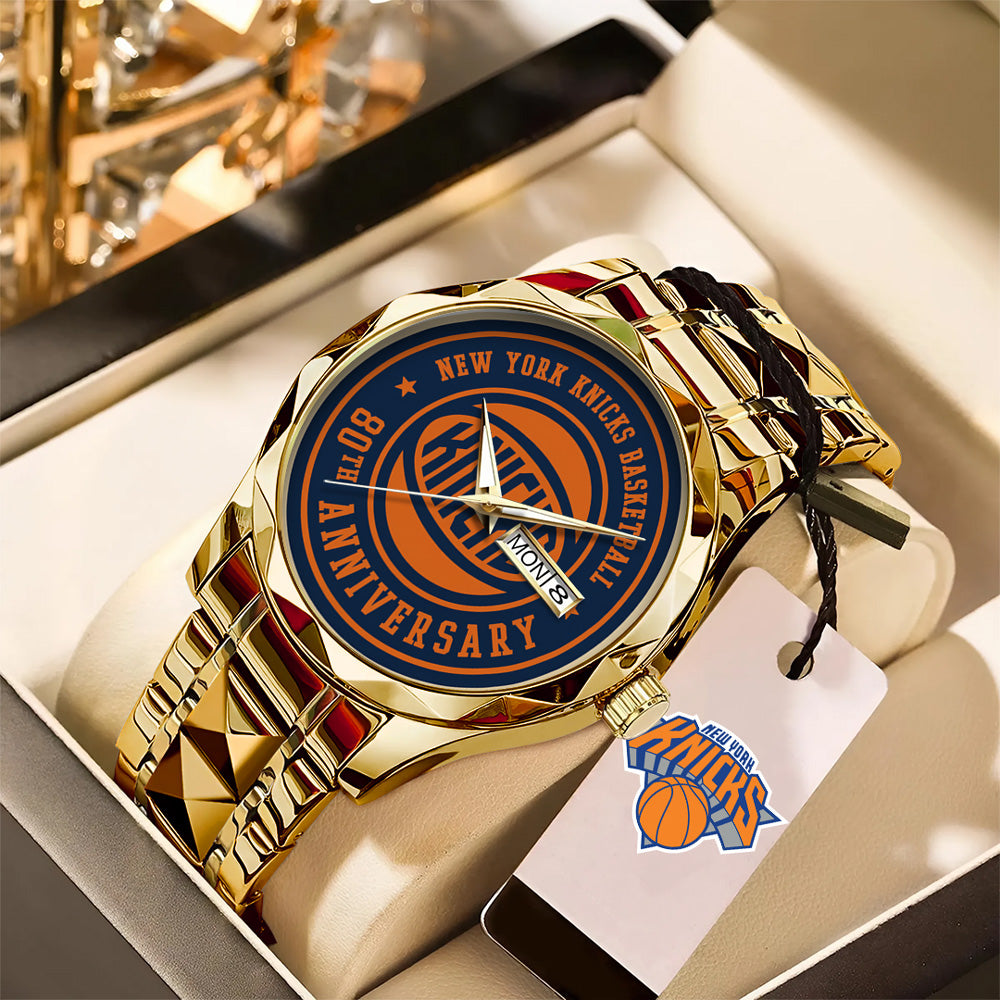 New York Knicks Logo 80th Anniversary 2026 Alloy Luxury Quartz Watch - GNE4637