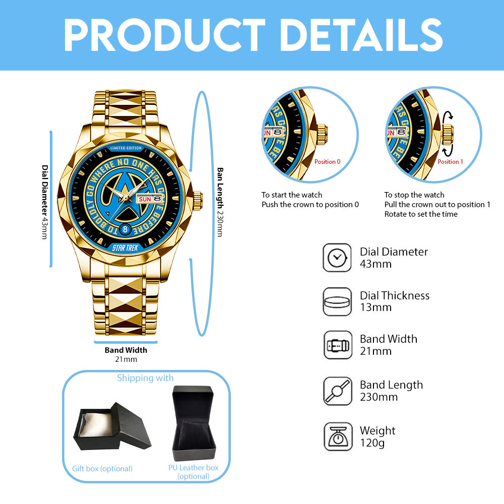 Star Trek Alloy Luxury Quartz Watch - TMTHU1067
