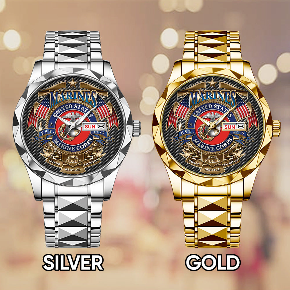 US Marine Corps Alloy Luxury Quartz Watch - TMTHU 107