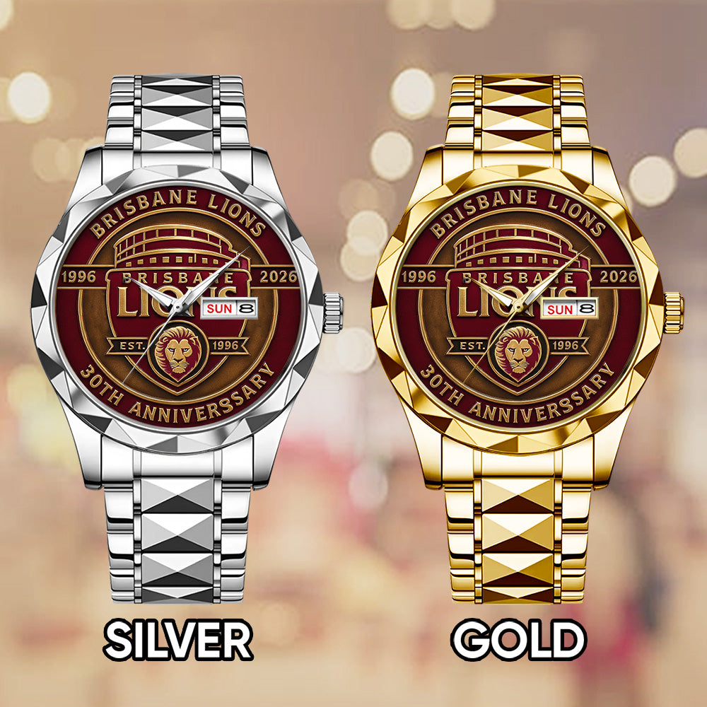 Brisbane Lions Alloy Luxury Quartz Watch - TMTHU1198