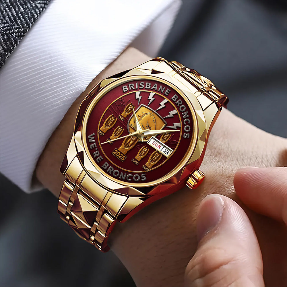 Brisbane Broncos Alloy Luxury Quartz Watch - TMTHU1289