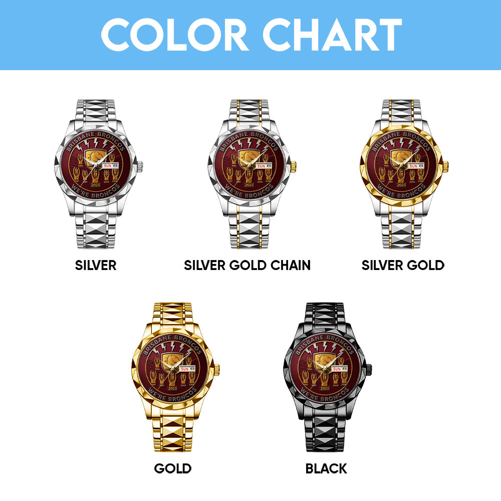Brisbane Broncos Alloy Luxury Quartz Watch - TMTHU1289