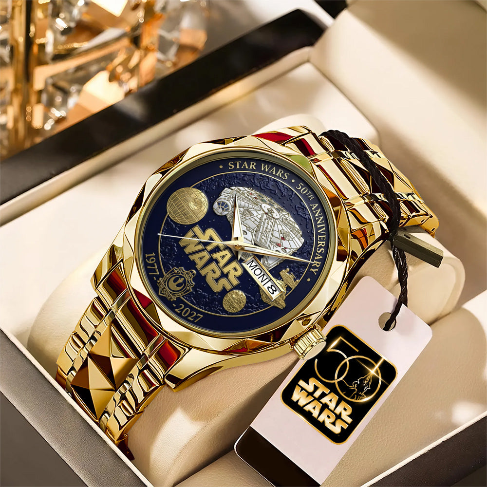 Star Wars 50th Anniversary Alloy Luxury Quartz Watch - TMTHU2894