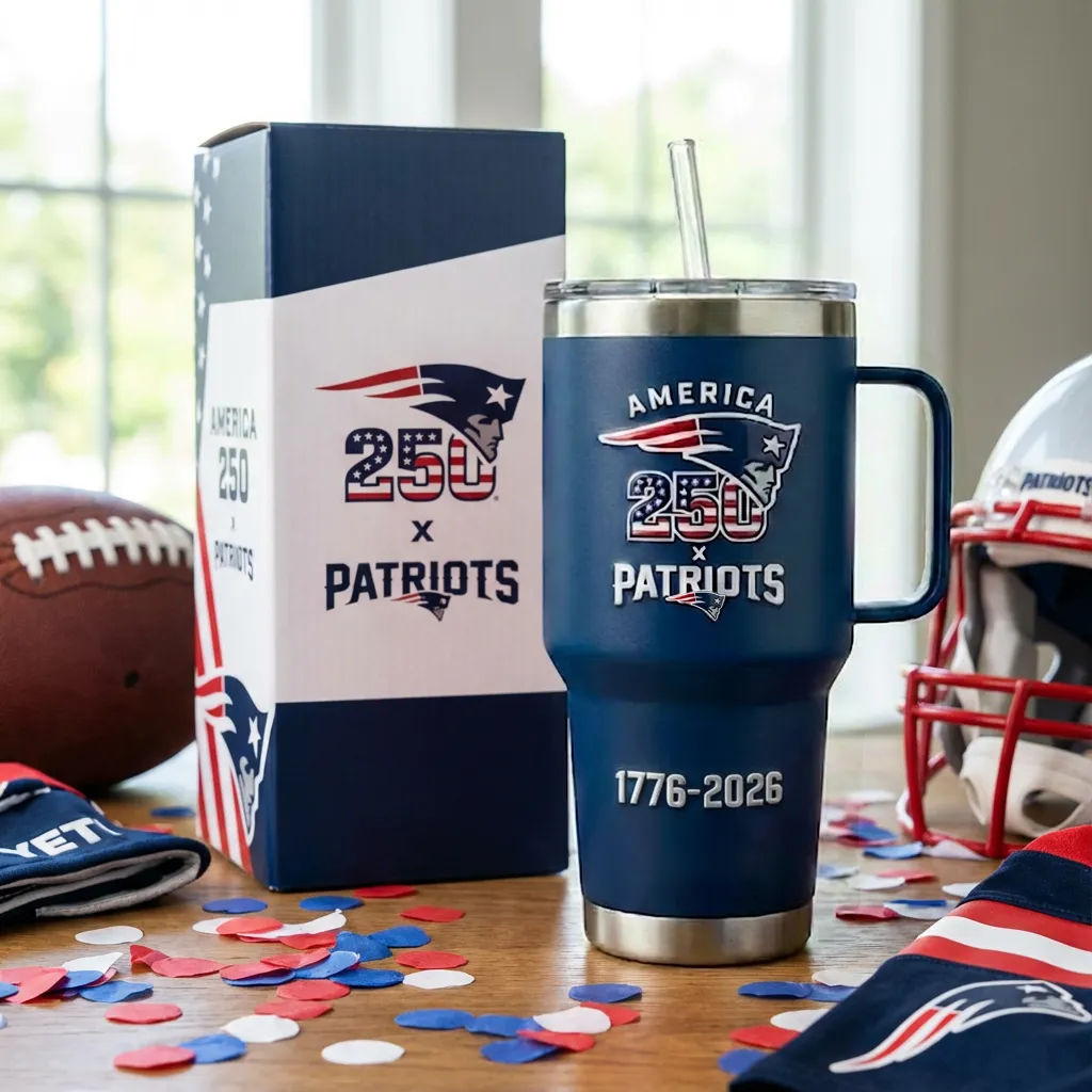 America 250 New England Patriots Insulated Tumbler YETI
