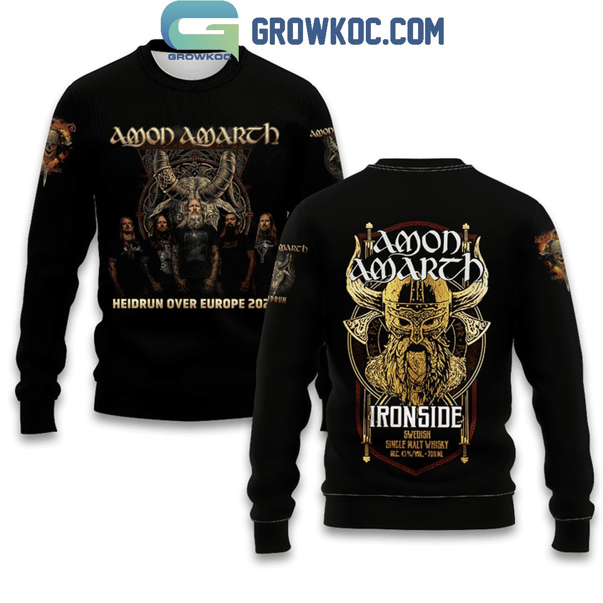 Amon Amarth Heidrum Over Europe 2024 Hoodie T-Shirt