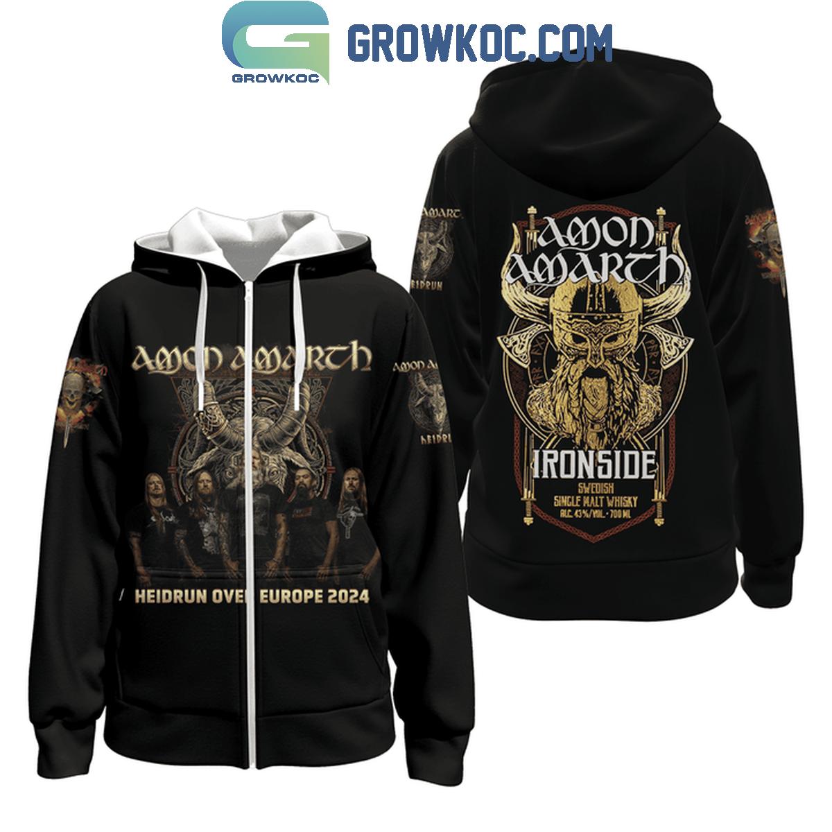 Amon Amarth Heidrum Over Europe 2024 Hoodie T-Shirt