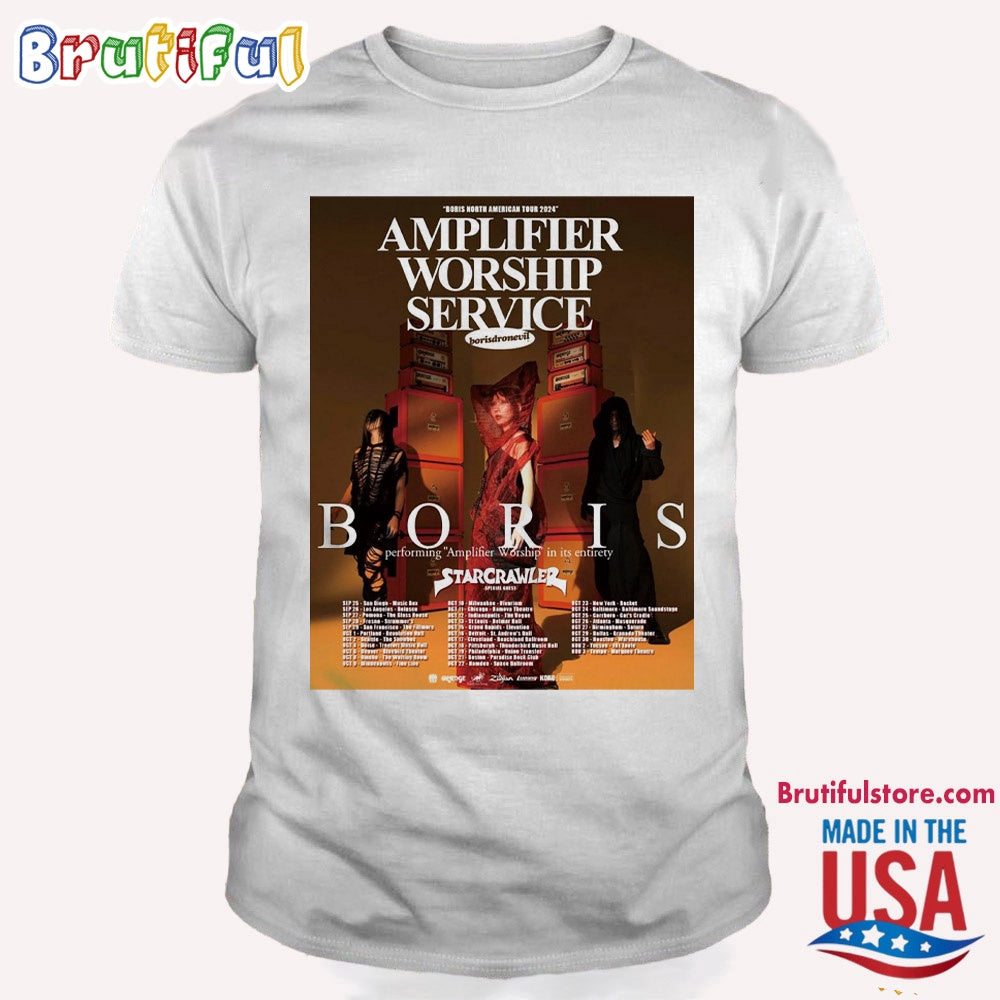 Amplifier Worship Service Boris North American 2024 T Shirt