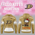 Anaheim Ducks Hello Kitty Night 2026 Hoodie