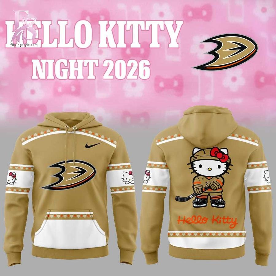 Anaheim Ducks Hello Kitty Night 2026 Hoodie