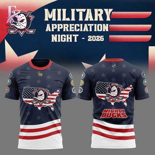 Anaheim Ducks Military Appreciation 2026 Shirt
