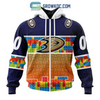 Anaheim Ducks NHL Special Autism Awareness Design Hoodie T Shirt