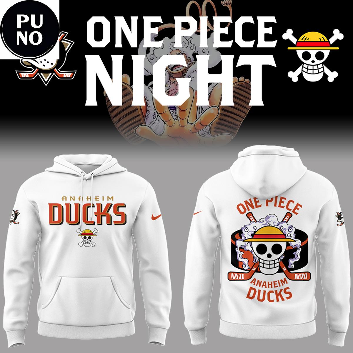 Anaheim Ducks x One Piece Night 2026 Hoodie T-Shirt