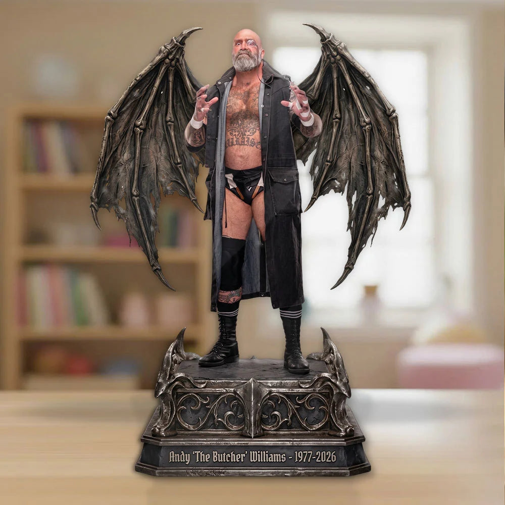 Andy ‘The Butcher’ Williams Custom Shape Acrylic Plaque – TMTHU9092