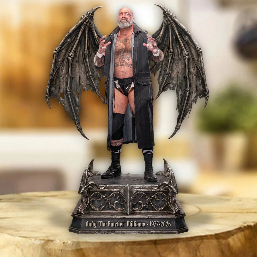 Andy ‘The Butcher’ Williams Custom Shape Acrylic Plaque – TMTHU9092