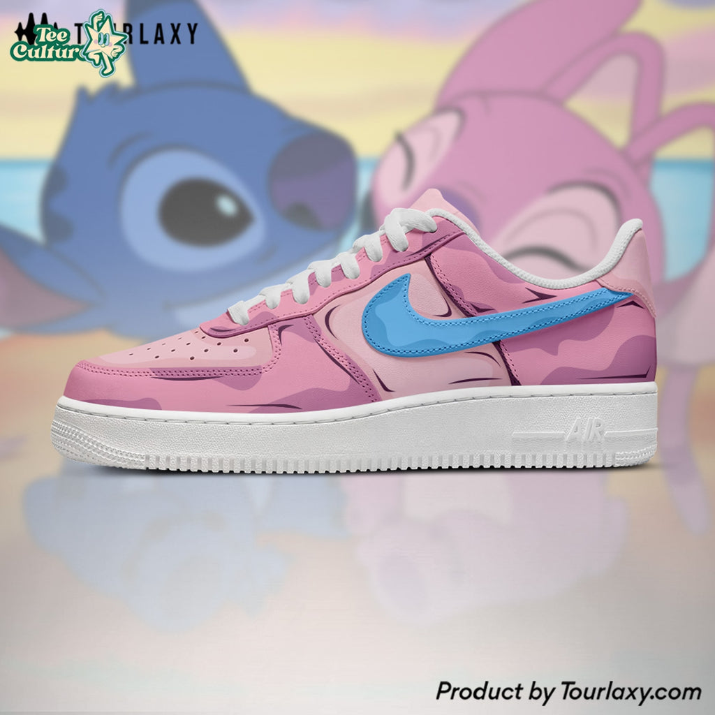 Angel & Stitch 2 Colors AF1 Shoes Custom Disney Sneaker