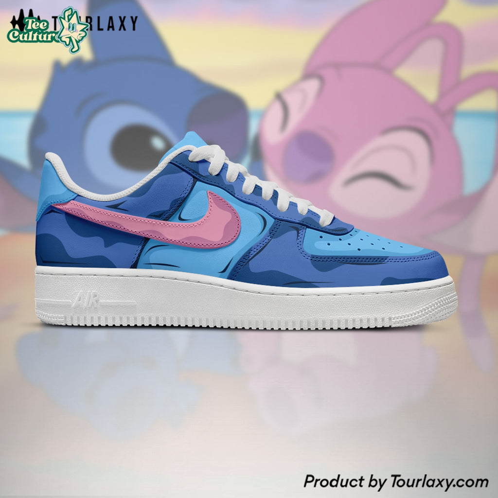 Angel & Stitch 2 Colors AF1 Shoes Custom Disney Sneaker
