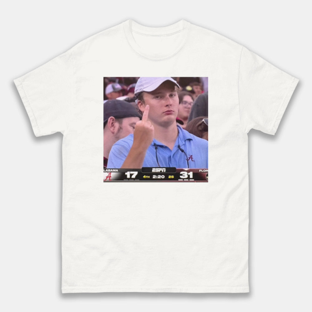 Angry Alabama Fan Middle Finger Shirt