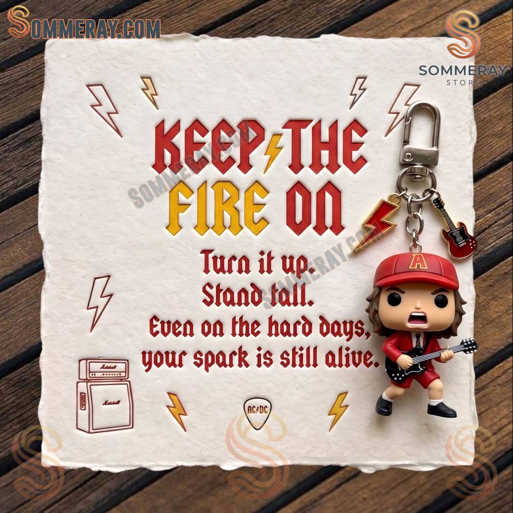 Angus Young Emotional Support Keychain