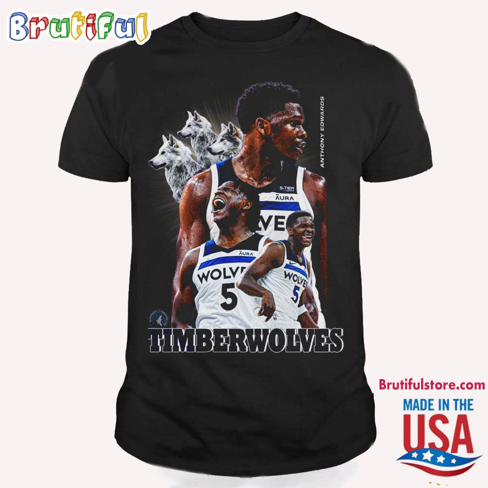Anthony Edwards Minnesota Timberwolves Basketball 2024 T Shirt