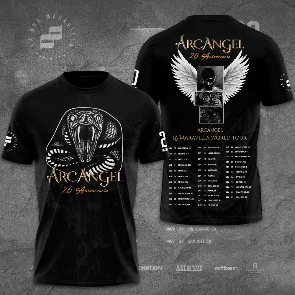 Arcángel World Tour 20 Aniversario 3D Apparel – GNE7579